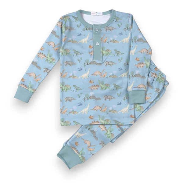 Baby Loren Boys Dino Friends Two-Piece Loungewear