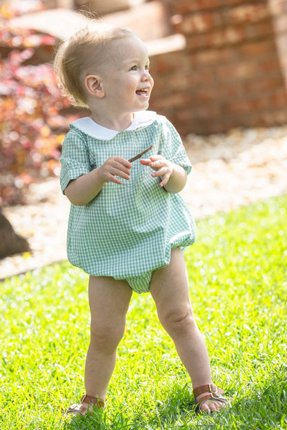 The Oaks ApparelThe Oaks Apparel Boy's James Teal Briar Check BubbleBabysupermarket