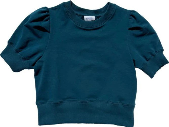 Pleat Riley Sweatshirt Dark Teal