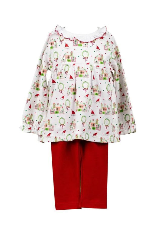 Proper Peony Deck the Halls Tunic & Legging Set