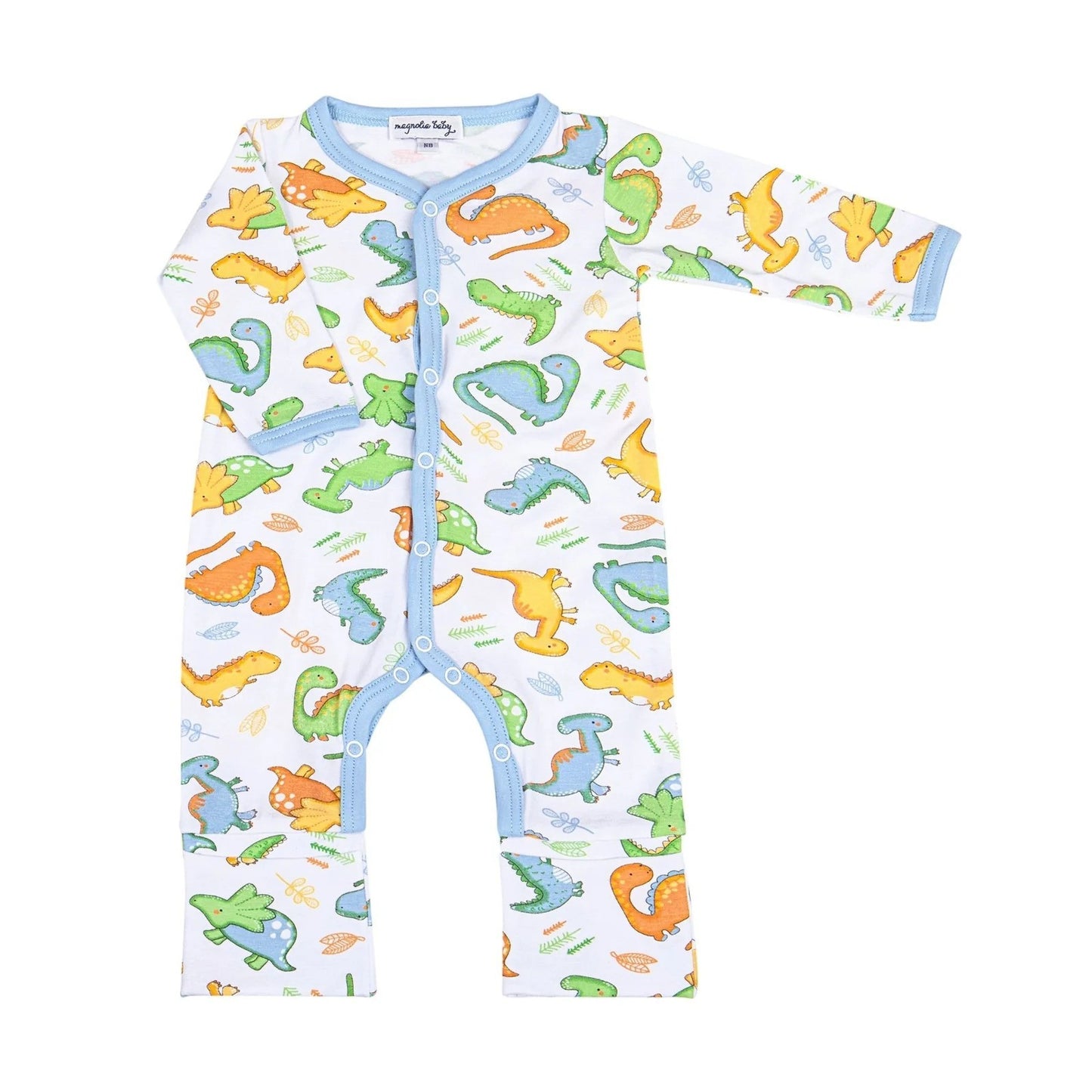 Magnolia Baby Dino Dreams Blue Printed Playsuit