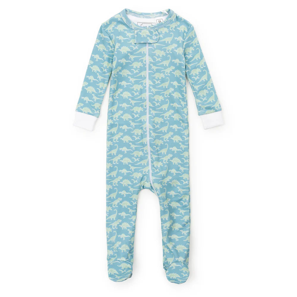 Lila and Hayes Dinosaur Dig Parker Zipper Pajama