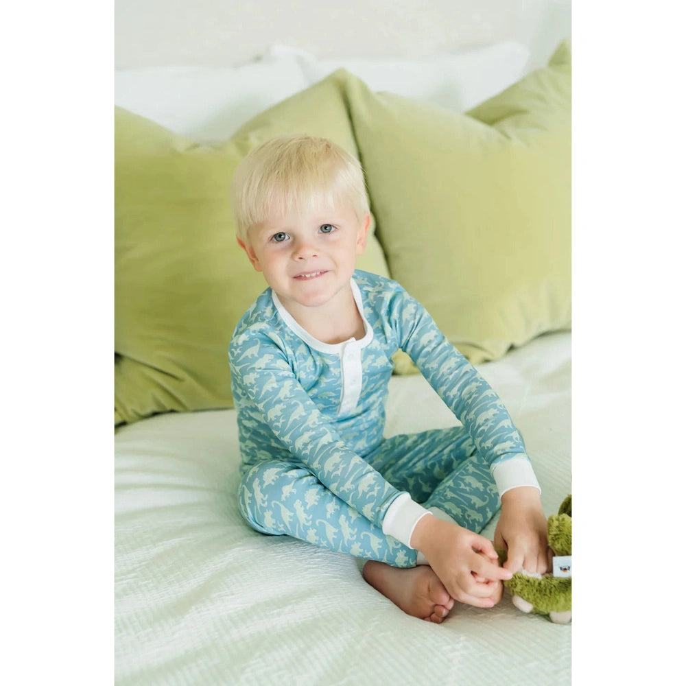 Lila and Hayes Dinosaur Dig Jack Pajama Set