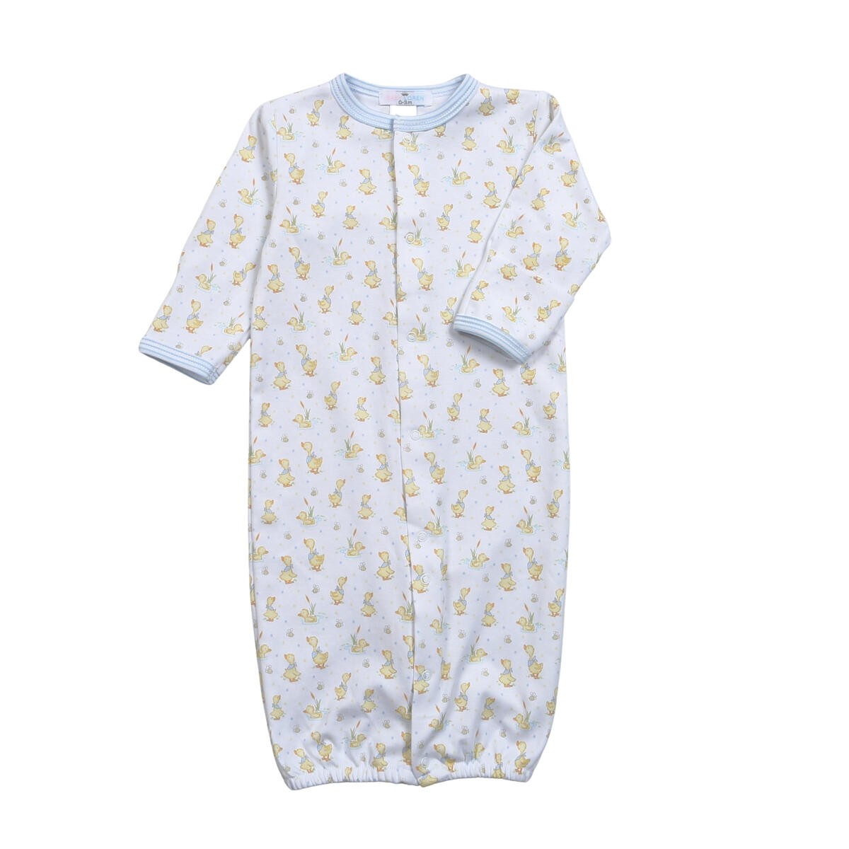 Baby Loren Boys Ducks in the Pond Pima Converter Gown