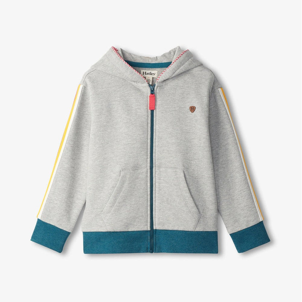 Hatley Athletic Grey Full Zip Hoodie