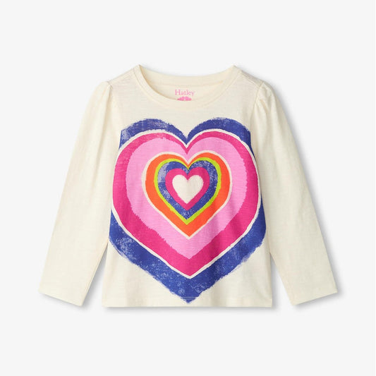 Hatley Layered Hearts Long Sleeve Graphic Tee