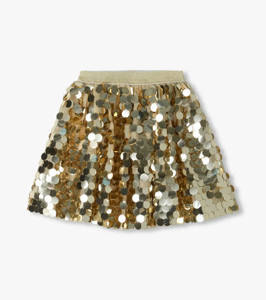 Hatley Girls Gold Sequin Skirt