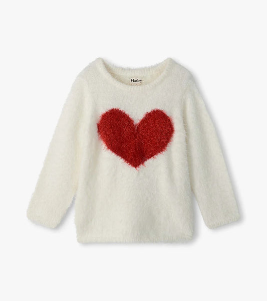 Hatley Girls Red Heart Everywhere Sweater