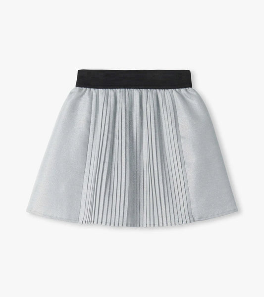 Hatley Girls Silver Glitter Pleated Fun Skirt