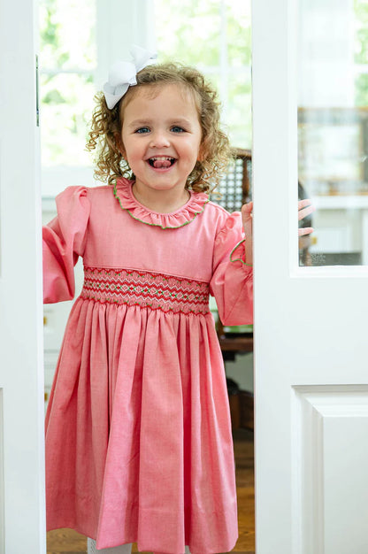 Ruth & Ralph Festive Charlotte Long Sleeve Smock Dress