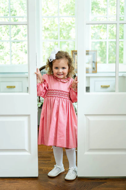 Ruth & Ralph Festive Charlotte Long Sleeve Smock Dress
