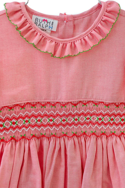 Ruth & Ralph Festive Charlotte Long Sleeve Smock Dress