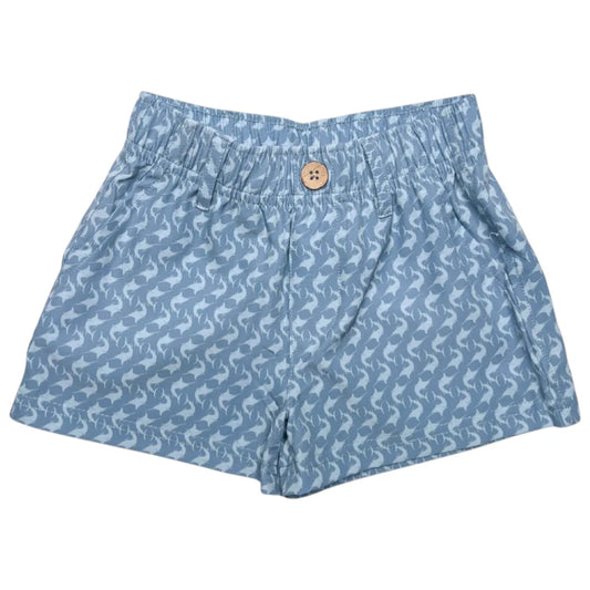 Southbound Boys Performance Play Shorts - Blue/Blue Fish
