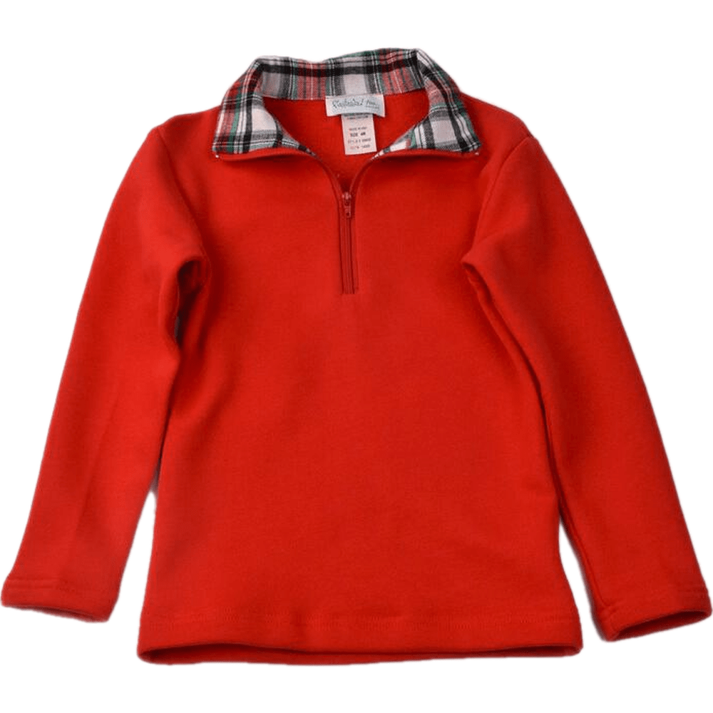 Funtasia Too Red Half Zip Fleece Top & Multi Plaid Pant Set