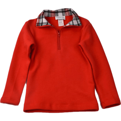 Funtasia Too Red Half Zip Fleece Top & Multi Plaid Pant Set