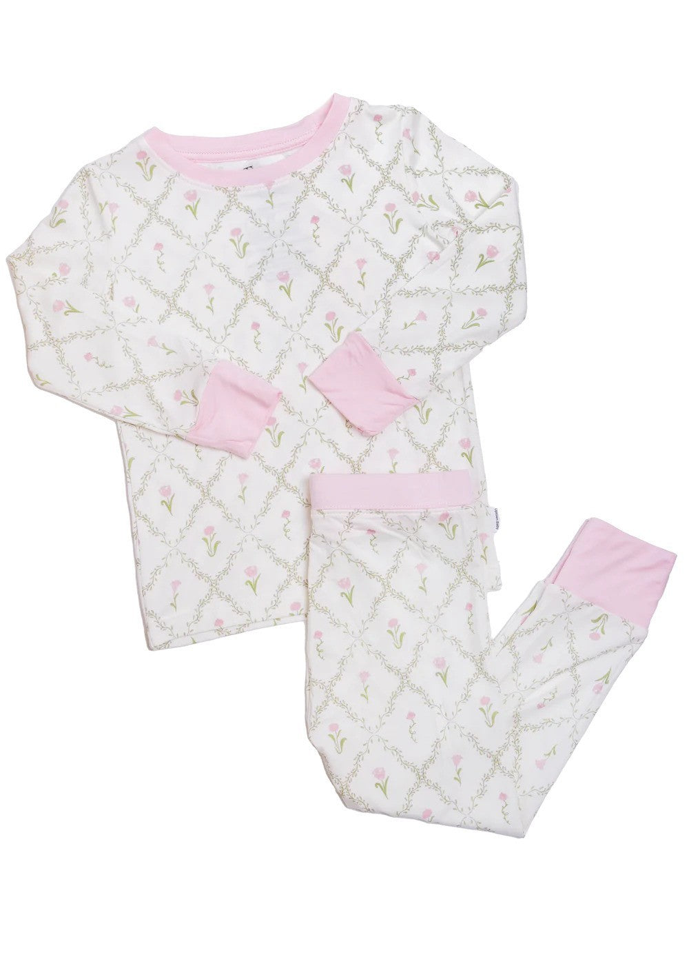 The Uptown Baby Flower Trellis Long Sleeve Pajama