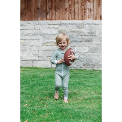 Lila and Hayes Football Parker Zipper Pajama