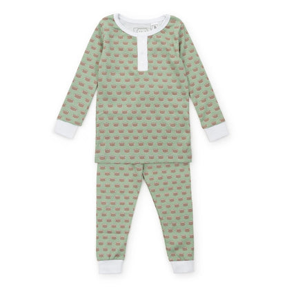 Lila and Hayes Football Jack Pajama Set