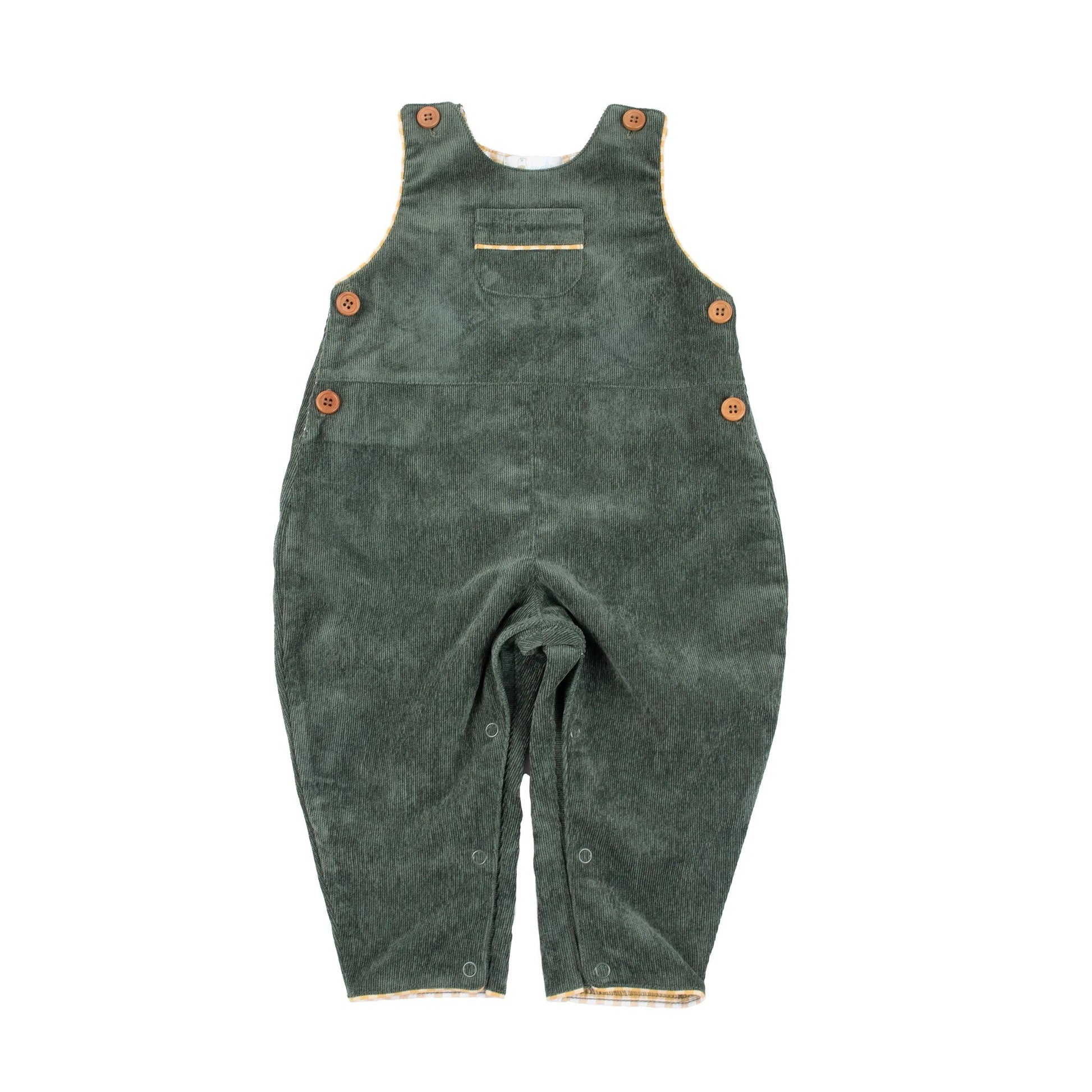 Cuclie Forest Green Corduroy Overalls