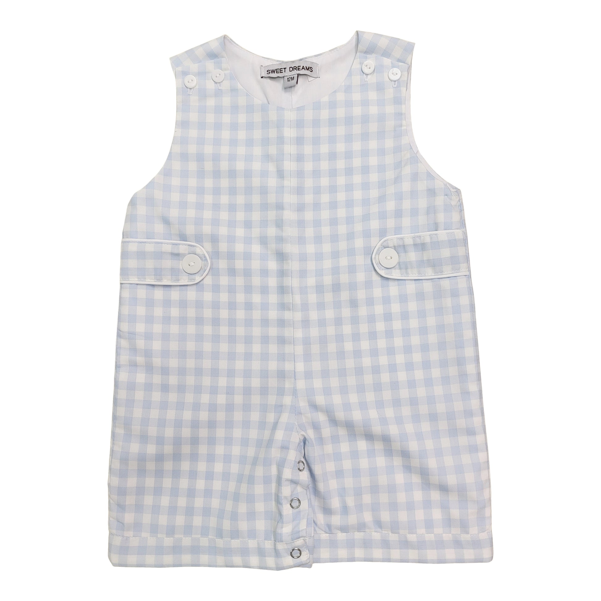 Sweet Dreams Light Blue Gingham Jon Jon