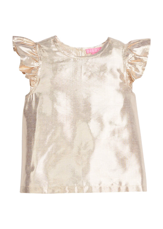 Bisby Girl's Gold Top - Glit
