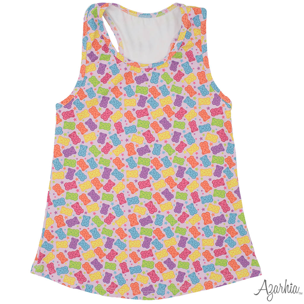 Azarhia Gummy Bears Racer BackTank