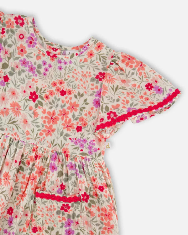 Deux par Deux Little Meadow Muslin Dress