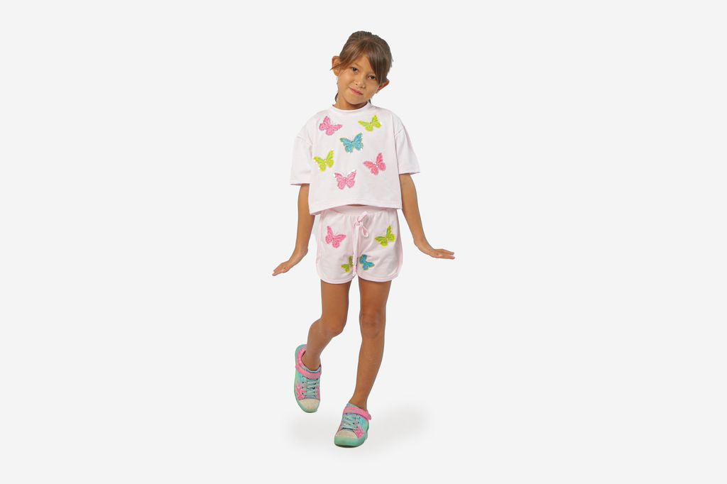 Haven Girl Butterfly Bliss Multi Butterfly Box Tee