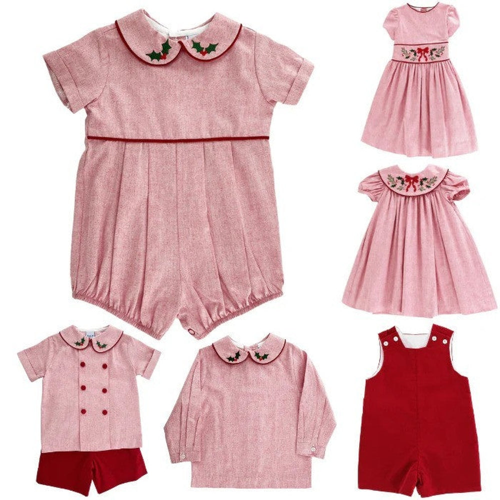 Bailey Boys Holly with Red Cord Dressy Short Set