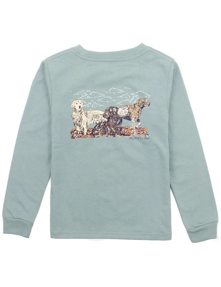 Properly Tied Hunting Dogs Long Sleeve T-Shirt