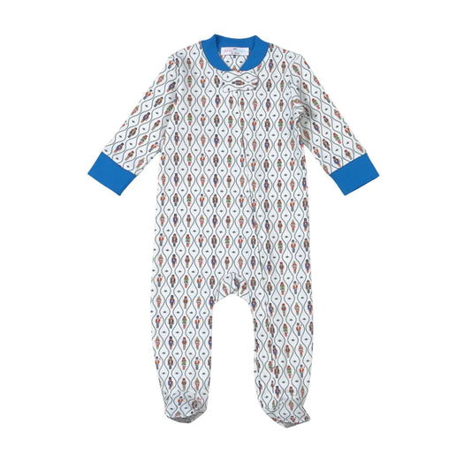 Baby Loren Boys Nutcracker Zipper Footie