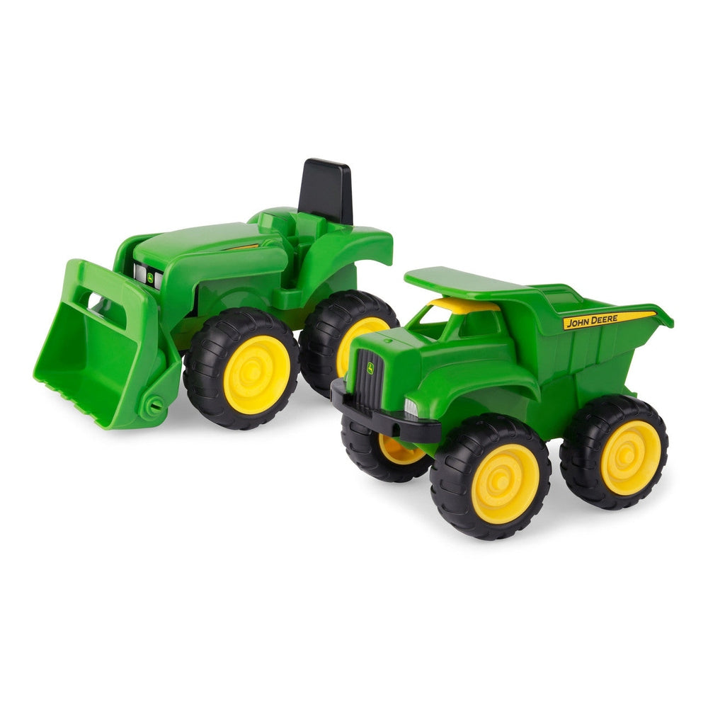 John Deere 6 Inch Sandbox Toy Set with Toy Truck and Toy Tractor