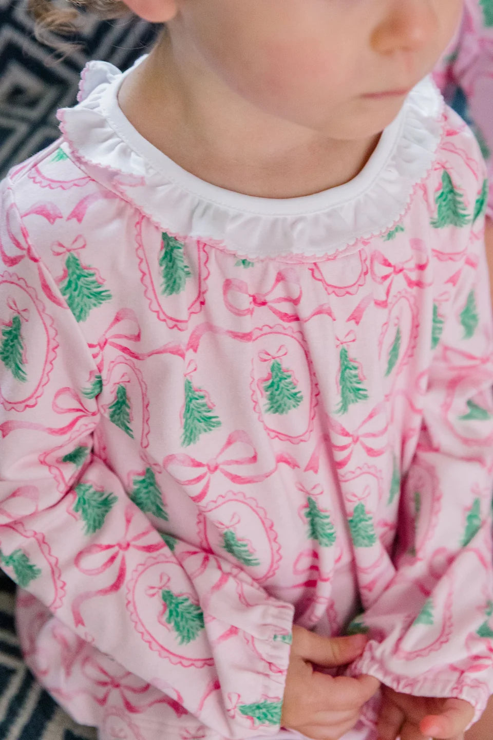 Proper Peony Girls Pink Tannenbaum Dress
