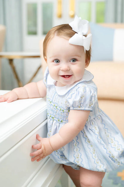 Ruth & Ralph Winter Lily Eleanor Smocked Bubble