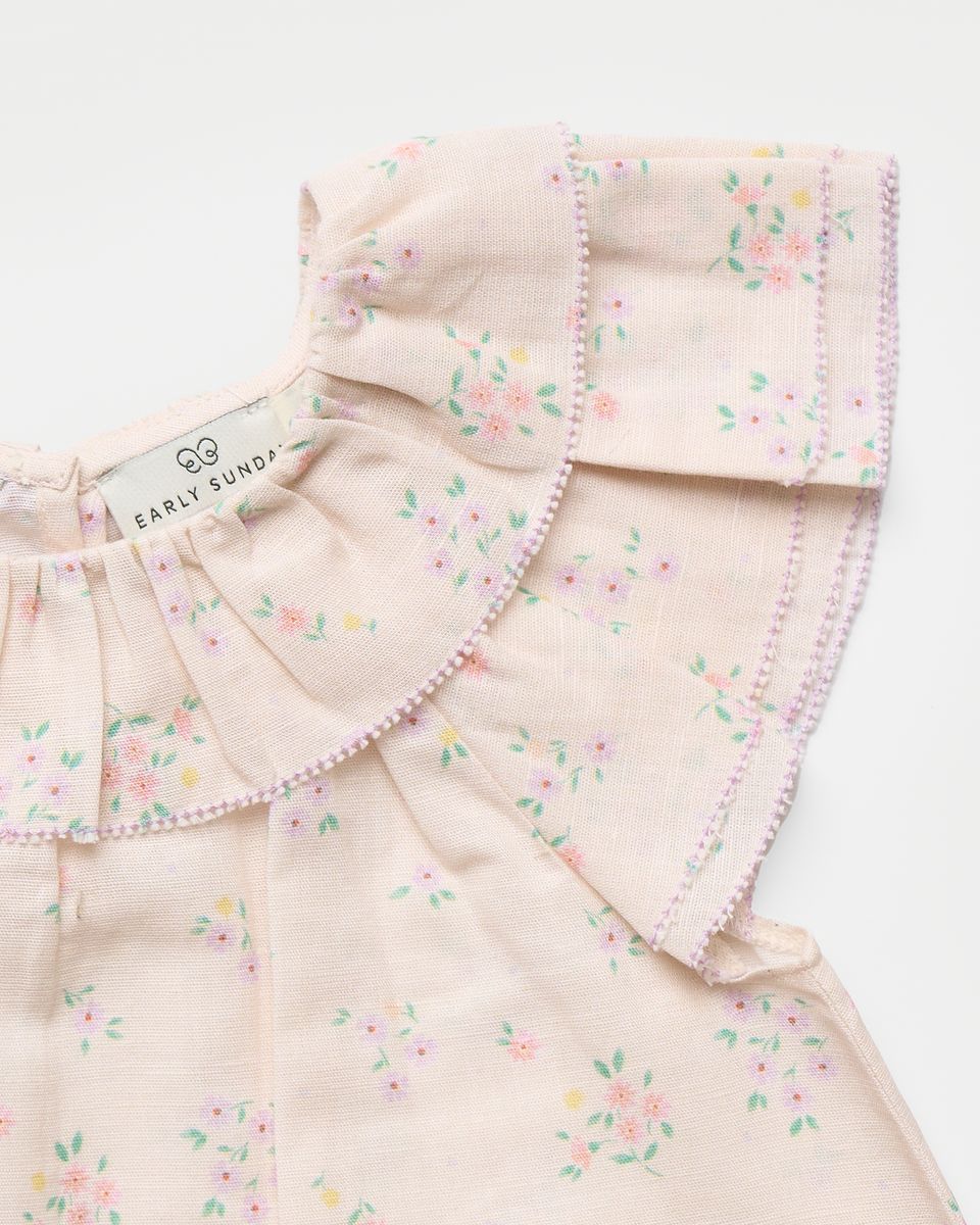 Early SundayEarly Sunday Girls Lola Blouse - Painted Bouquet PrintBabysupermarket