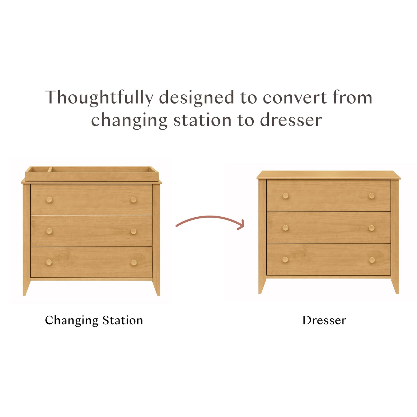 Babyletto Sprout 3-Drawer Changer Dresser with Removable Changing Tray