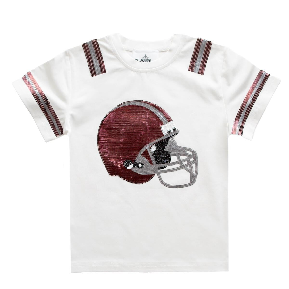 Belle Cher Maroon & Silver Helmet T-Shirt