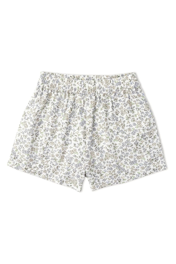 Makemake Organics Tulle Floral Tie Up Top & Short Set