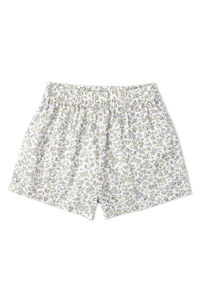 Makemake Organics Tulle Floral Tie Up Top & Short Set