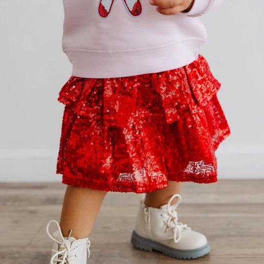 Sweet Wink Ruby Sequin Tutu Skirt
