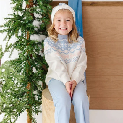 Sweet Wink Frost Fair Isle Sweater