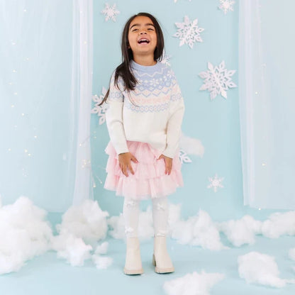 Sweet Wink Frost Fair Isle Sweater