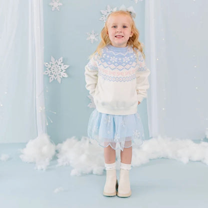 Sweet Wink Frost Fair Isle Sweater