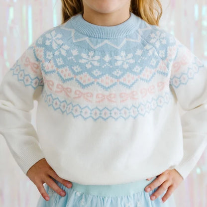 Sweet Wink Frost Fair Isle Sweater