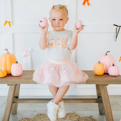 Sweet Wink Blush Bows Tutu Skirt