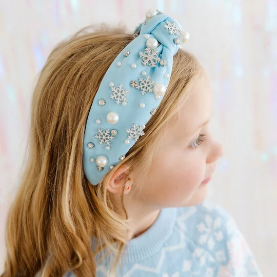 Sweet Wink Snowflake Gemstone Headband
