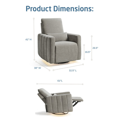 Maxi-Cosi Nursery Dorian Swivel Glider & Power Recliner with Nightlight