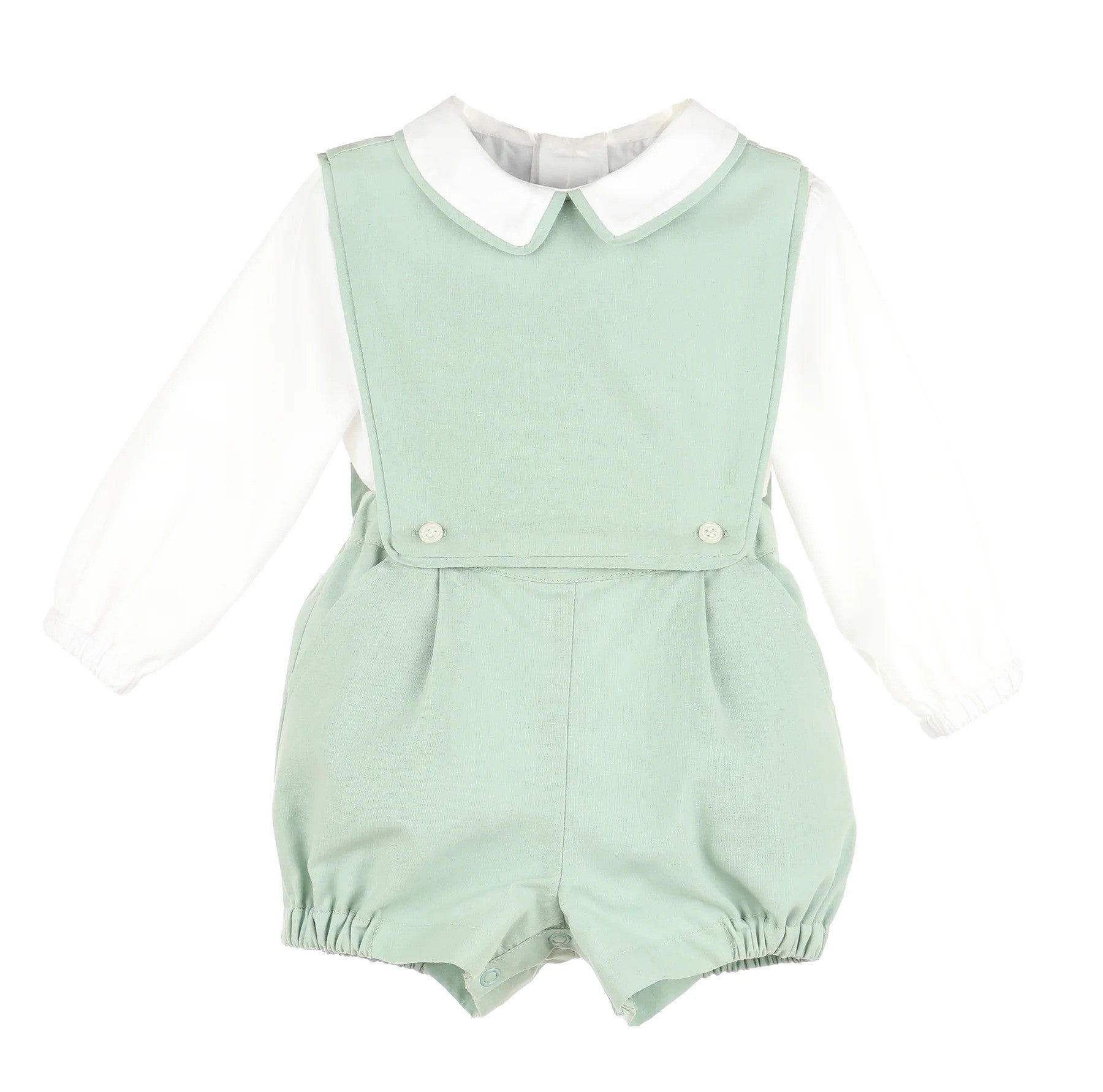 Sophie & Lucas Poplin Classics OG Overall Set Green