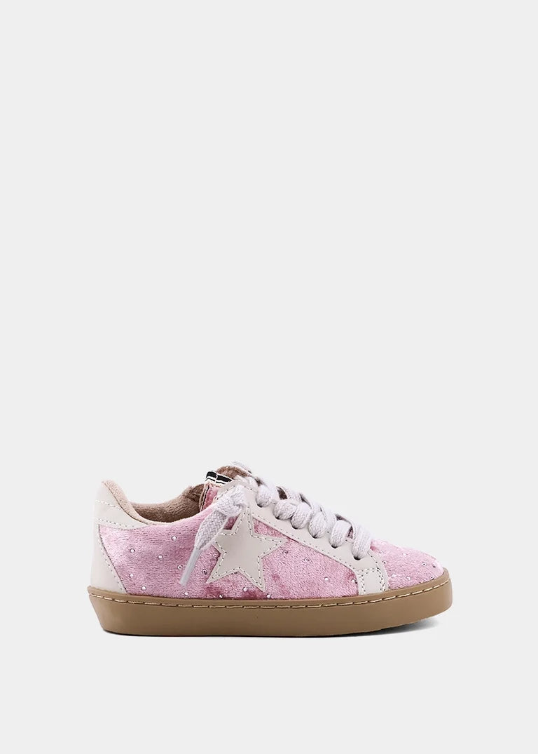 ShuShop Girls Paula Mini Sneaker - Rose Velvet