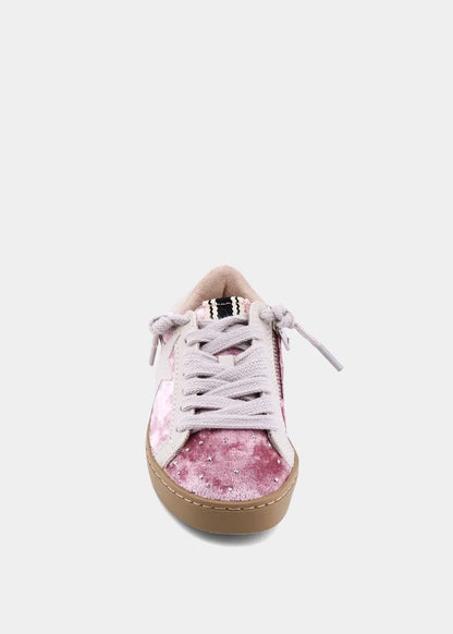 ShuShop Girls Paula Mini Sneaker - Rose Velvet